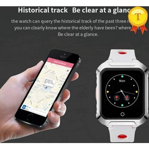2020 new heart rate blood pressure detecting smart GPS watch waterproof gps tracking device watch Fall down for man woman elder