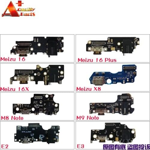 USB Charging Dock Port Connector Board With Microphone Mic for MEIZU M9 Note M8 Note X8 16 plus 16X E2 E3