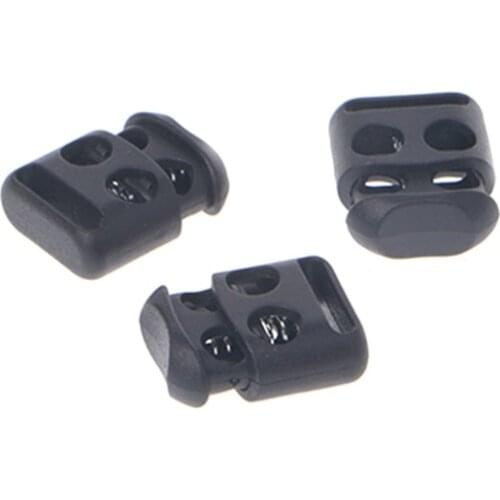10 Pcs/Lot Non-Slip Shoelace Buckle Clip Stopper Rope Clip Clamp Cord Cable Lock M3GE
