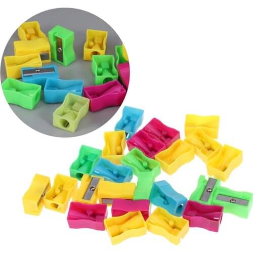 72pcs Handheld Pencil Sharpener Mini Manual Colorful Pencil Sharpener(Random Color)