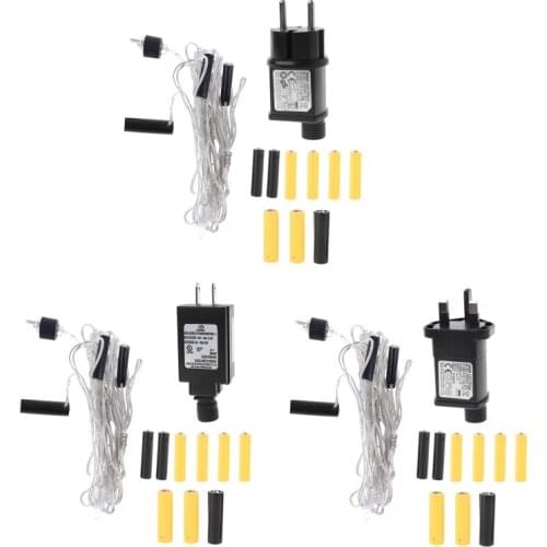 AA + 2AAA Battery Eliminator Power Supply Adapter Replace LR6 AA LR03 AAA Battery for Christmas LED Light Walkie Talkie