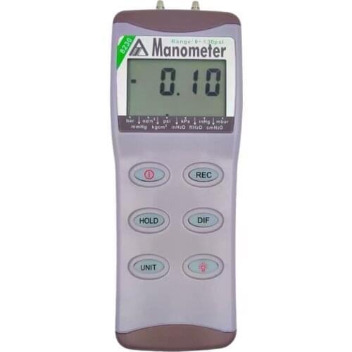 AZ8230 Digital Pressure Meter Differential Pressure Tester Manometer Range 0~30psi PC Interface Via Cable And Software To Downlo