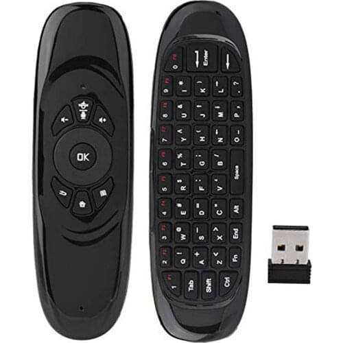 C120 Multi-Language Version Wireless Air Mouse Mini Keyboard Mouse Somatosensory Gyroscope Double-Sided Remote Control
