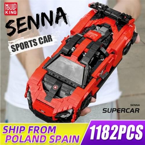 MOULD KING Building Blocks High-tech The Senna Super Racing Car model Bricks Educational Toys for Children Christmas Gifts