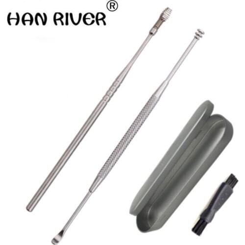 HANRIVER Stainless steel double rotary TaoErShao five suit ears expense dig wax cleaning tools