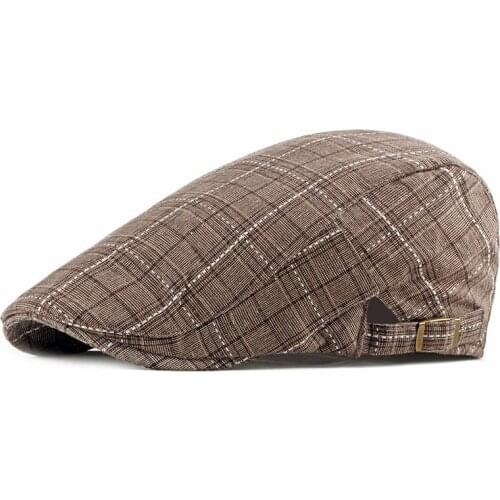Mens Casual Gatsby Ivy Hat Adjustable Outdoors Golf Driving Flat Beret Cabbie Driver Newsboy Cap Newsboy Beret Hat Spring