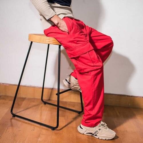 Plus Size Baggy Joggers Men Sweat Pants Terry Cloth Cargo Pants Straight Loose Trousers Hip Hop Harem Pants Street Man Clothes