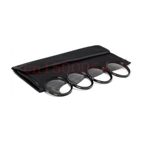 4in1 4-Piece + Lens Bag 37mm Close-Up MACRO Lens Kit +1,+2,+4, +10 SLR Lens Filter Kit Set For Camera Free Shipping