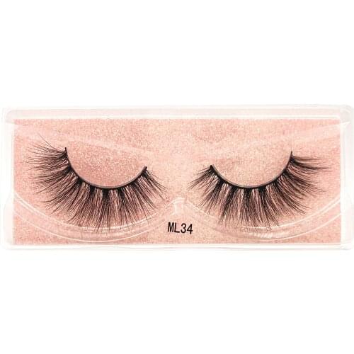 1 Pair Mink Lashes Faux Eyelashes Mink False Eyelashes Dramatic Volume Lashes Eyelash Extension for Makeup Eyelash 3D Faux Mink