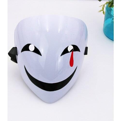 Adults Japanese Anime Black Bullet Hiruko White Visible Adjustable Mask Helmet Cosplay Costume Props Halloween Gifts Collection