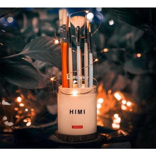 HIMI Glowworm Series Painting Brush,Transparent Materal PVC Packaging,eight-color Paintbrush To Satisfy Childrens Color Desire