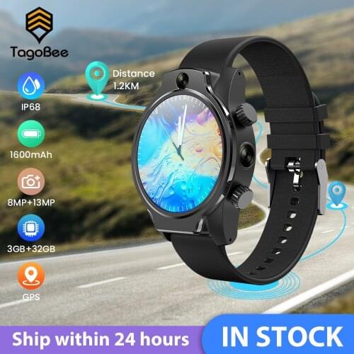 TagoBee Smart Watch 4g GPS Wifi Camera IP68 Waterproof S10 Smartwatch Men Video Call 1.69' Heart Rate Monitor for Android IOS