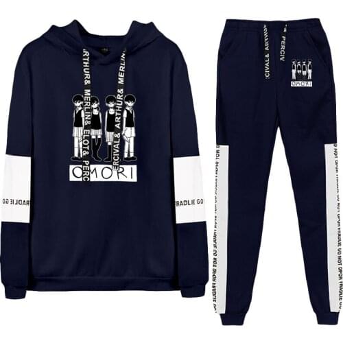 WAWNI Omori Hoodie Cosplay Sweatshirt Two Piece Set Cotton Popular Game Pullover Pants Oversized Clothes Fashion Print Sets