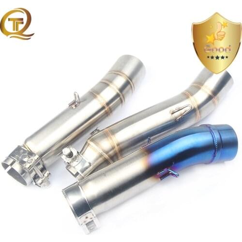 Motorcycle Exhaust Middle Link Pipe Muffler Adapter Slip-on Middle Tube For Honda CBR300 CBR 300 CB400 400 CBR500 2012-2015