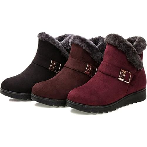 2019 Fashion Snow Boots Women Boots Warm Fur Women Ankle Boots Female Winter Boots Winter Shoes Women Shoes Bota Women Booties