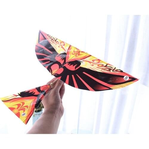 1Pc Big Bird Kite Children Flying Bird Kites Windsock Outdoor Toys Garden Cloth Toys For Rubber band flying bird Kids Gift