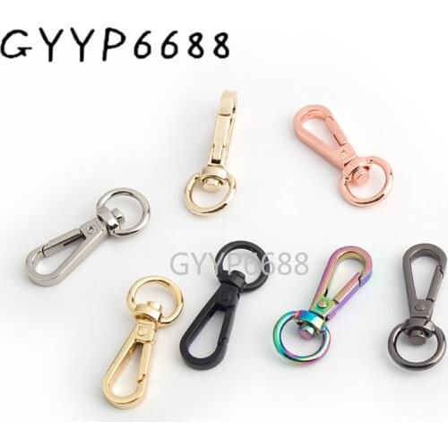 10-50-100pcs 11mm 8colors Rainbow Snap Hook China Factory Promotion mini spring hook