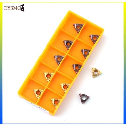 10PCS MMT 16IR 16ER AG60 VP15TF UE6020 US735 thread turning tool carbide blade CNC lathe slotted thread knife 11ERAG60 11IRAG60
