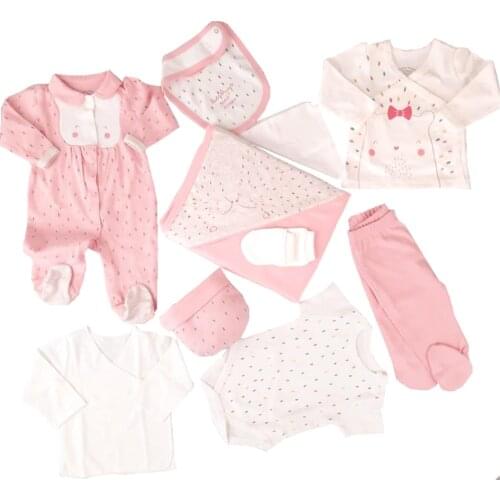 10 Pcs newborn clothes soft Antiallergic baby rompers girls newborn clothes fabric types clothing gift for newborn babies