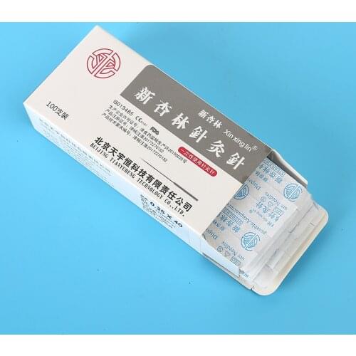 100pcs/Box Chinese Traditional Flat Handle Acupuncture Needles Disposable Sterile With Individual Package Dropshipping service