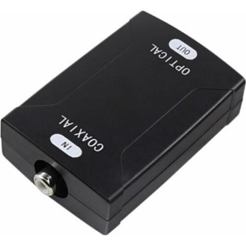 2019 Digital Coax Coaxial RCA to Optical TOSlink SPDIF Digital Audio Converter Adapter