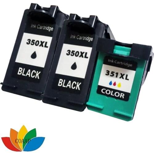3 Compatible HP 350 351 XL Refilled Ink Cartridge hp350 for Photosmart C4480 C4280 C4580 C5280 Officejet J5780 J5730 J5780 J5785