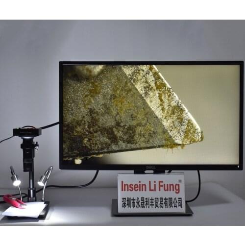 38MP 1080P 2K HDMI USB Industry Electronic Video Microscope Camera+10X-200X Zoom C Mount Lens+Small Universal LED light Bracket