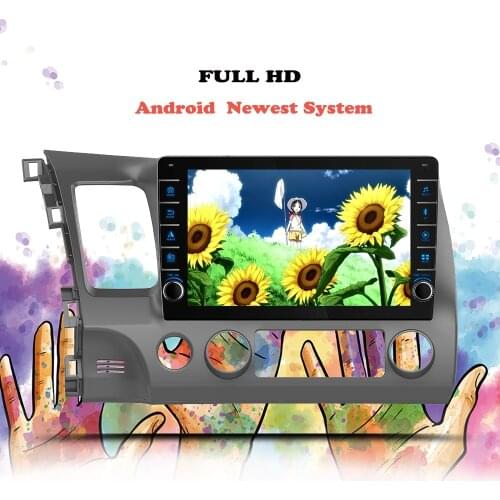 Car Radio Android Multimedia Player For Honda Civic 8 2005 2006 2007 2008 2009 2010 2011 Navigation GPS 2 din DVD Tape Recorder