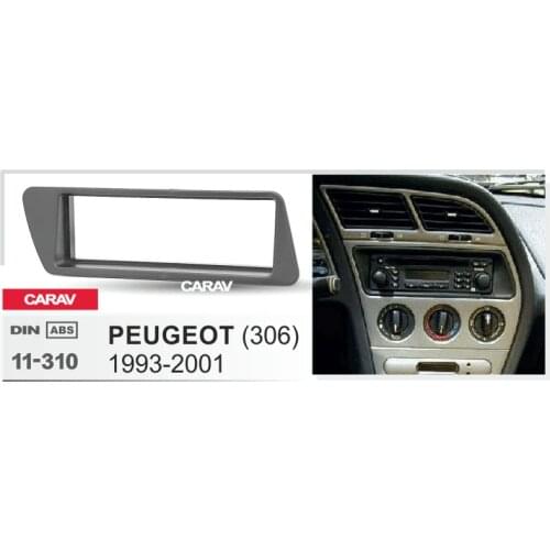 CARAV 11-310 Top Quality Radio Fascia for PEUGEOT (306) 1993-2001 Stereo Fascia Dash CD Trim Installation Kit