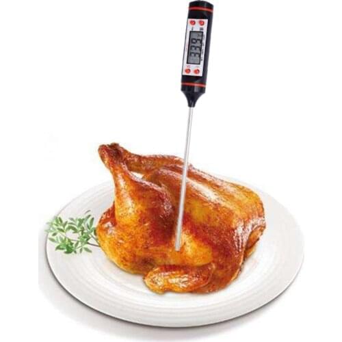 Digital Kitchen Food Water Thermometer For BBQ Electronic Stainless Steel Sensor Meat Oven Cooking Milk Temperature Gauge Tool