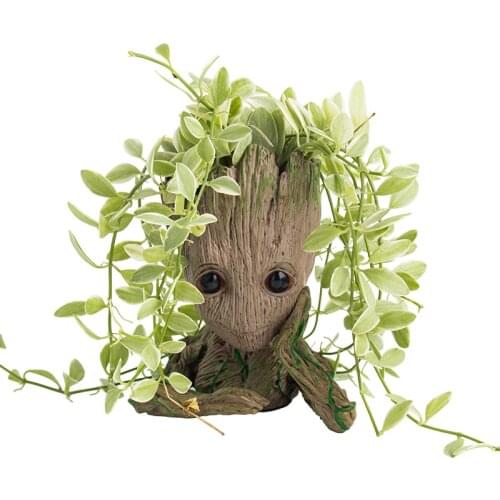 Flower Pot Baby Groot Flower Pot Home Tree Person Model Toy Child Pen Holder Creative Garden Flower Pot
