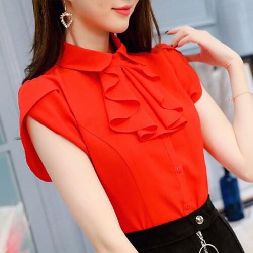 Ding Yu Xuan Short Sleeve Shirts For Women