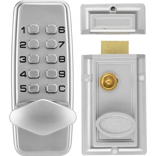 38D 2-4 Digits Combination Code Door Lock Set Zinc Alloy Mechanical Push Button Keypad Lock Security Digital Password Door Lock