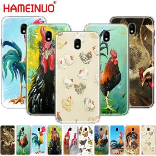 HAMEINUO Chicken Big Rooster Luxury Hybrid cover phone case for Samsung Galaxy J3 J5 J7 2017 J527 J727 J327 J330 J530 J730 PRO
