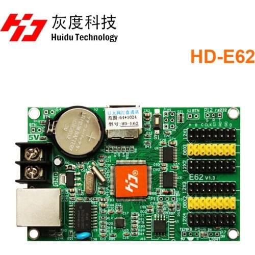 HD-E62 Ethernet and USB port Async single and dual control card led screen display network controller card for moving sign