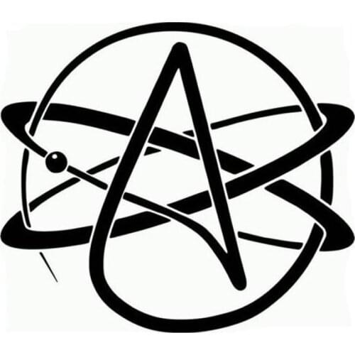 Personality Sale Interesting Car Sticker Accessories Atheist Symbol Decal Waterproof Car Window PVC Apply To Car Window