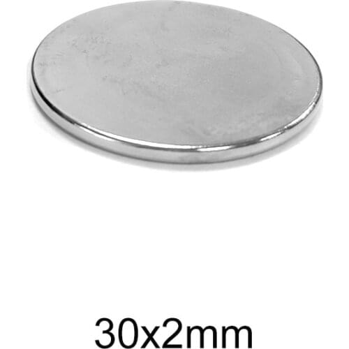 2/5/10/20/30/40PCS 30x2 mm Major Search Magnet 30mmx2mm Bulk Round Magnetic magnet 30x2mm Permanent Neodymium Magnets Disc 30*2