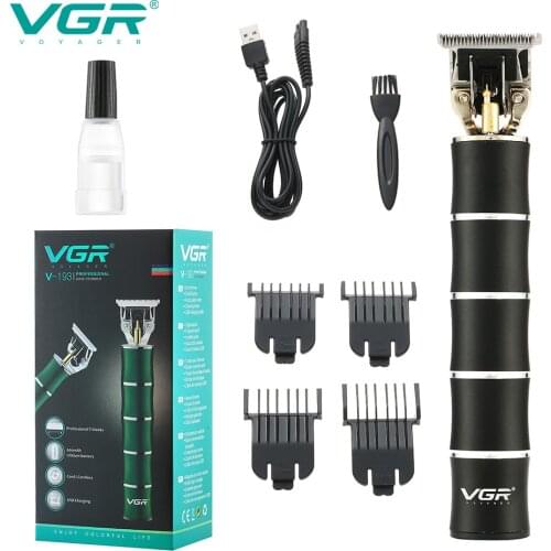 VGR Hair Clipper Professional Hair Clipper Full Metal Body Oil Head Scissors Slub Hair Clipper Electric V-193