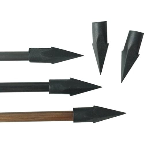 10pcs Archery Broadhead Target Arrow Head Rubber Blunt Target Point Arrowhead Field Tips For Carbon Fiberglass Bamboo Wood Arrow