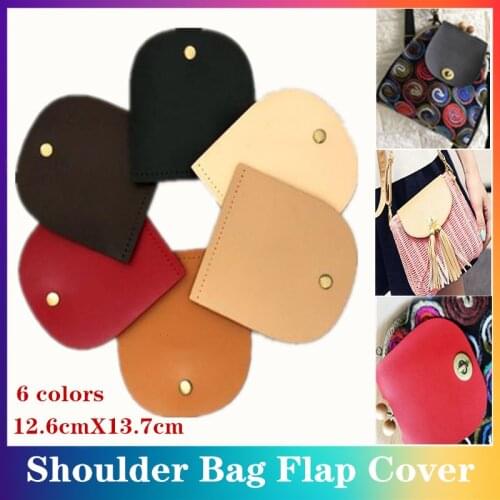 DIY New Fashion Leather Bag Knitting Bag Handbags Bag Cover Replacement Handmade Bag Parts Accessories Shoulder Bag Flap Cover