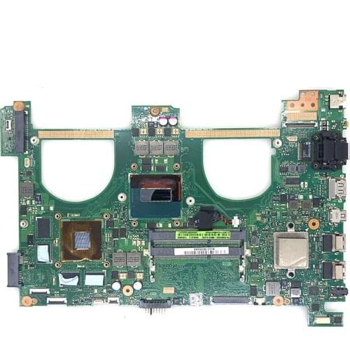 Send board+with i7-4700HQ GT750M 2GB N550JV Motherbord For ASUS G550JK N550JK N550JV G550JV G550J N550J N550JX laptop Mainboard