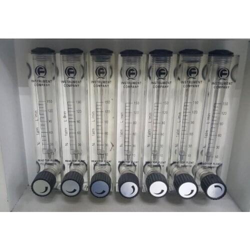 Plexiglass panel type nitrogen flow meter, air flow meter, 10-150L/min