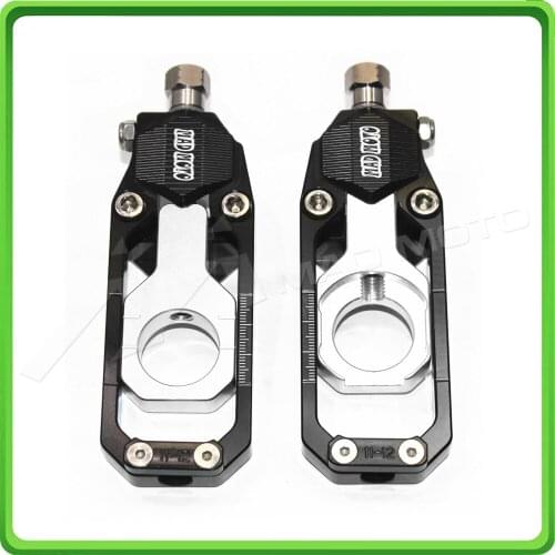 Motorcycle Chain Tensioner Adjuster fit for KAWASAKI Ninja ZX6R ZX-6R 2005 2006 2007 2008 2009 2010 2011 2012 Black & Silver