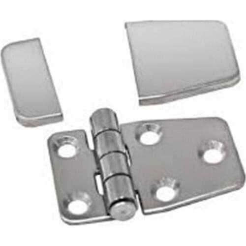 Boat Hinge 304 Stainless Steel Door Cabin Stamp Strap Hinge & Cover For Marine Yacht Window Locker Deck Tool Box