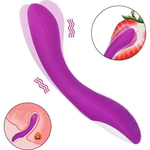 Six-frequency Female Silicone Bendable G-spot Vibrator for Women Sex Toys for Adult Dildo Clitoris Female G Spot stimulate