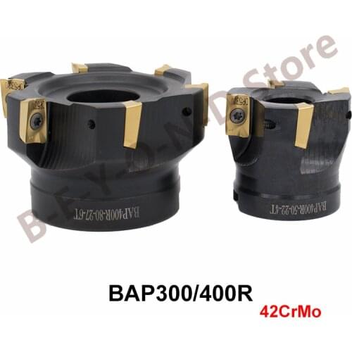 BEYOND BAP300R BAP400R 90 degree Right Angle Face Milling Cutter 4T 6T 7T 8T Mill Cutting CNC Lathe 42CRMO use APMT 1135 1604