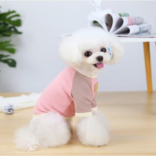 Spring Small Dog T Shirt Puppy Clothes Cat Pet Clothing T-shirt For Dogs Outfit Doggie Tee Shirt Maltese Apparel Poodle Costume