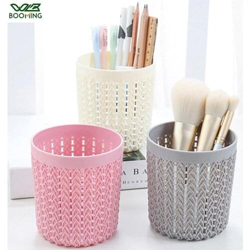 WBBOOMING Multifuntion Cylinder Hollow Cosmetic Brush Box Holder Cylinder Empty Storage Makeup Organizer Home Office Pen Holder