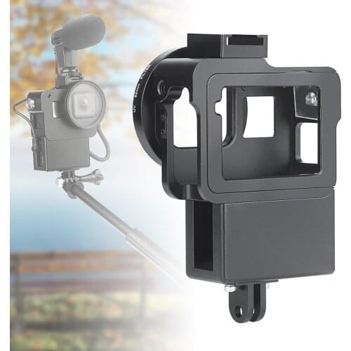 Camera Protective Housing Frame Mount Adapter CNC Metal Casing for GOPRO5/6/7 GDeals