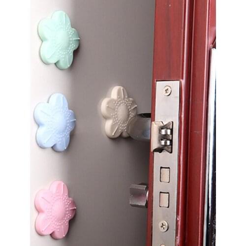 1PC 2021 thickened door stop mute cute flower-shaped door crash pad fender wall fender wall protection pad crash pad